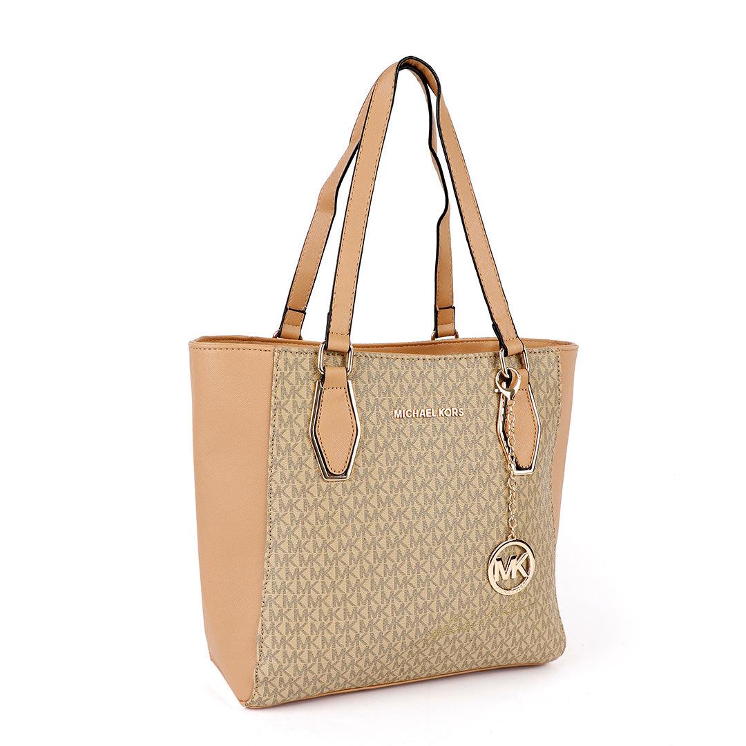 Michael Kors Voyager Tote Bag With Sling-Apricot - Obeezi.com
