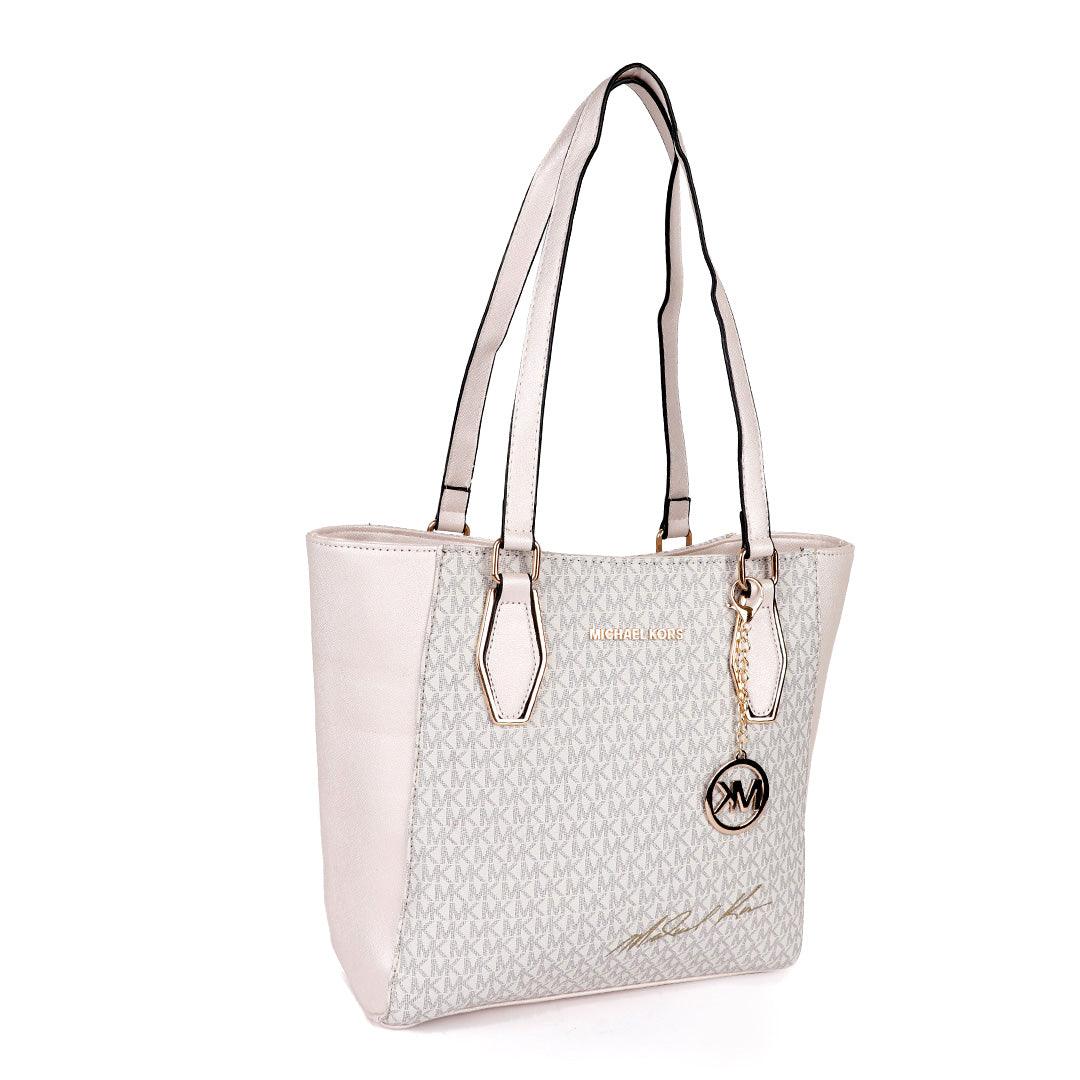 Michael Kors Voyager Tote Bag With Sling-Biege - Obeezi.com