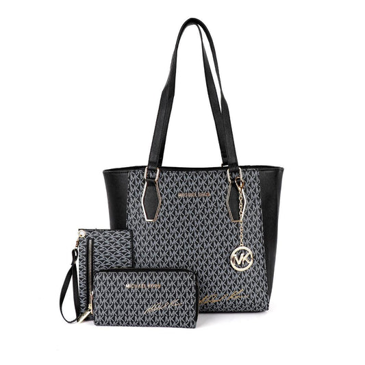 Michael Kors Voyager Tote Bag With Sling-Black - Obeezi.com