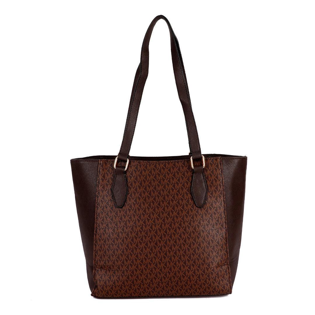 Michael Kors Voyager Tote Bag With Sling-Coffee - Obeezi.com
