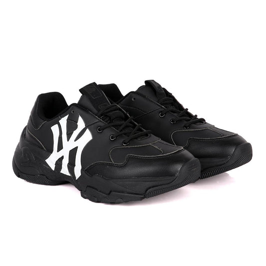 MLB Big Ball Chunky NY Yankees Black Sneakers - Obeezi