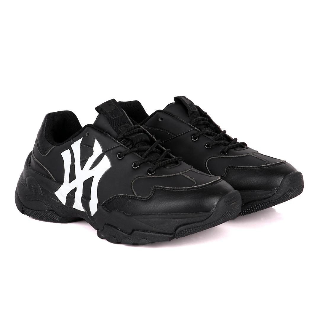 MLB Big Ball Chunky NY Yankees Black Sneakers - Obeezi