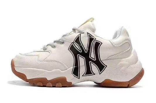 MLB Big Ball Chunky NY Yankees Milk Sneakers - Obeezi