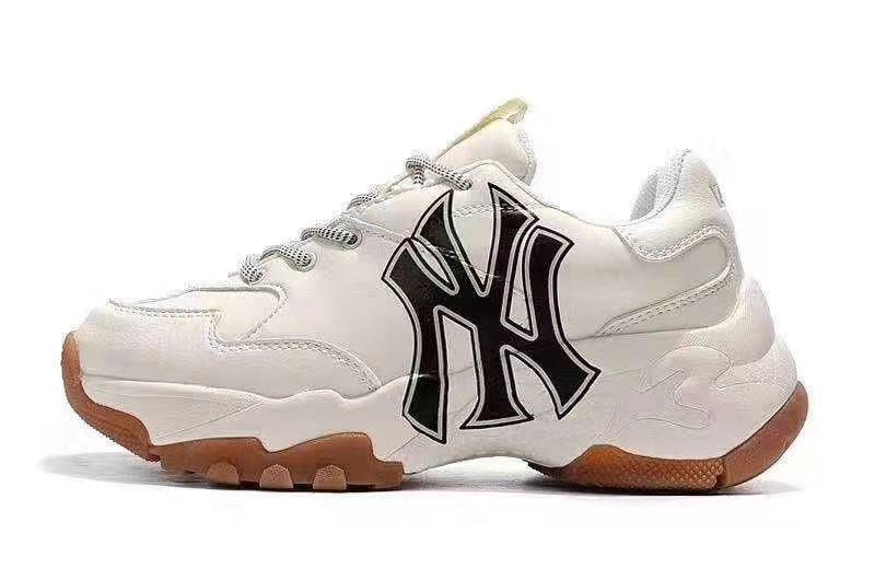 MLB Big Ball Chunky NY Yankees Milk Sneakers - Obeezi