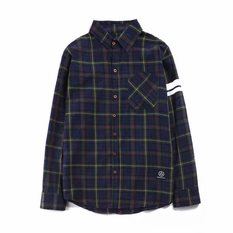 Momotaro Jeans Double Pocket Multi Color Denim Shirt - Obeezi