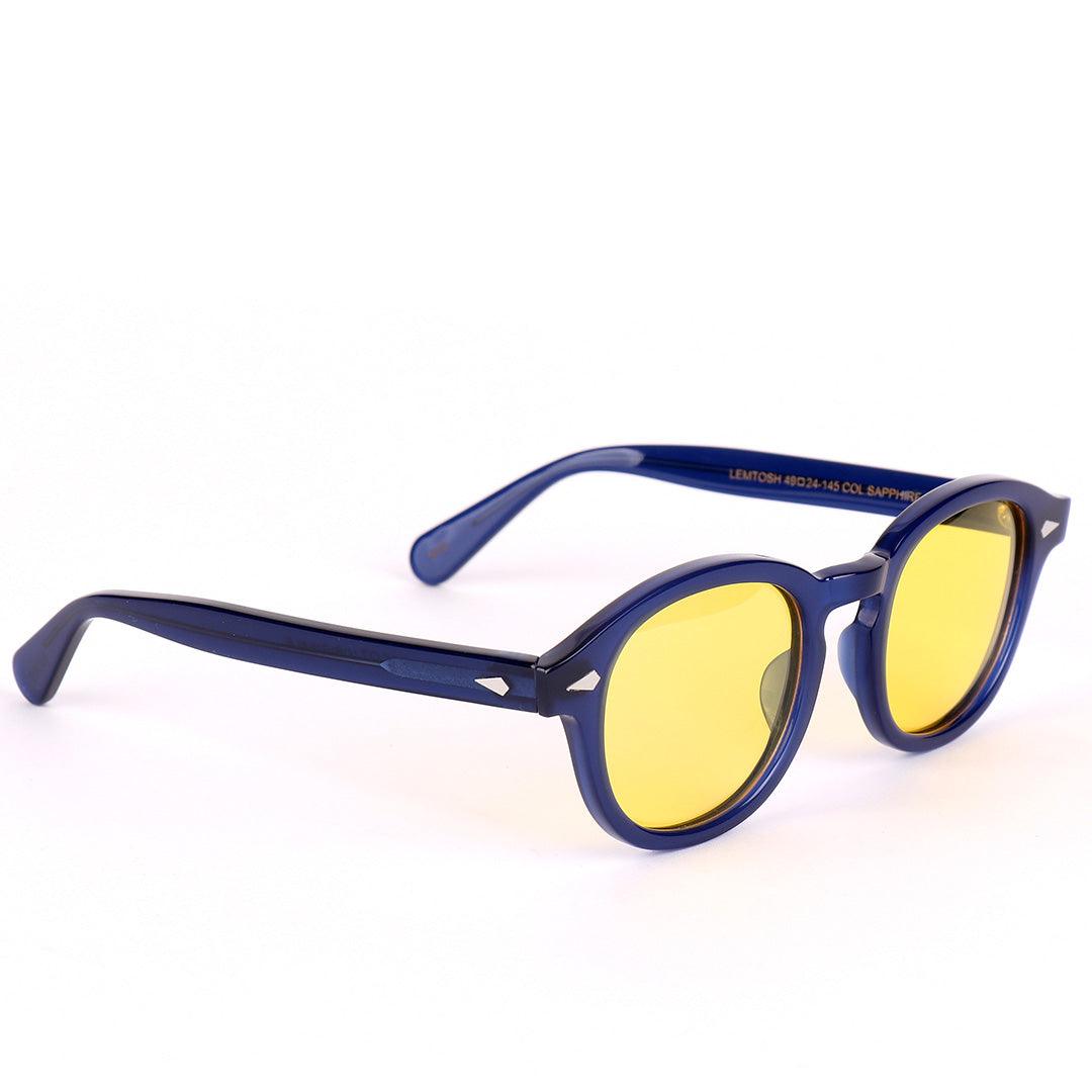 Moscot Originals Lemtosh Blue And Yellow Lens Sunglasses - Obeezi.com