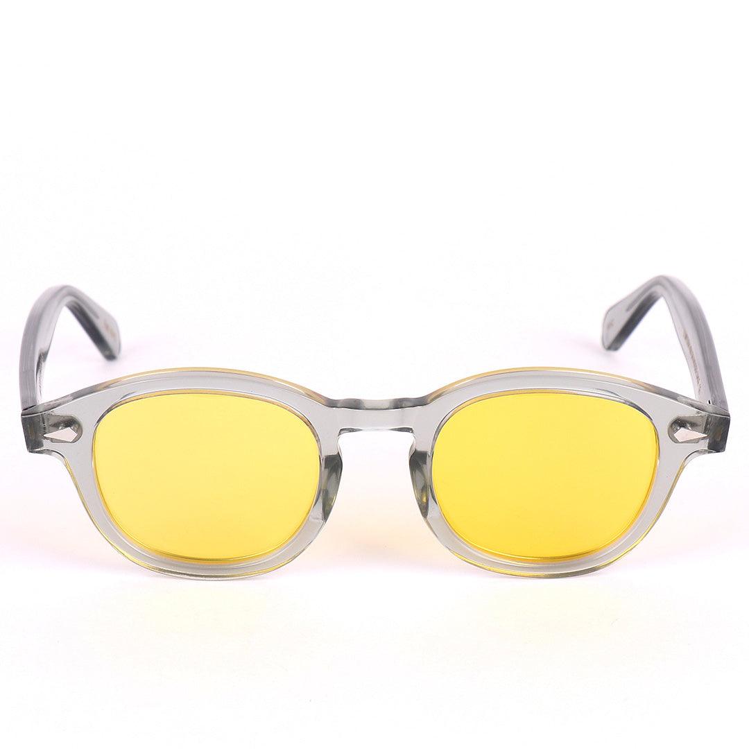Moscot Originals Lemtosh Grey And Yellow Lens Sunglasses - Obeezi.com