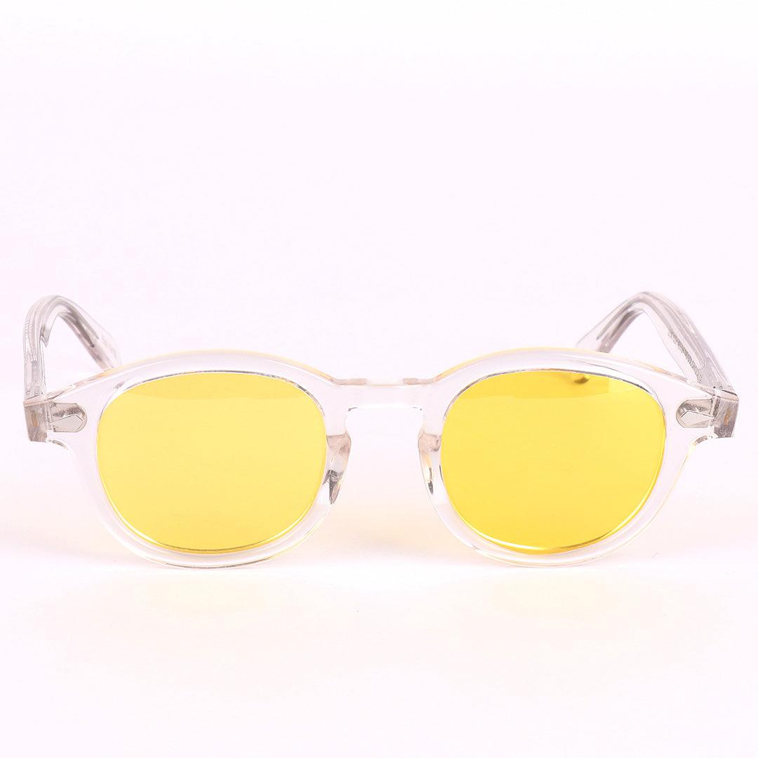 Moscot Originals Lemtosh White And Yellow Lens Sunglasses - Obeezi.com