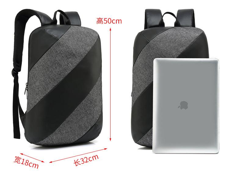 Multi-function Waterproof Grey Backpack With USB Port - Obeezi.com