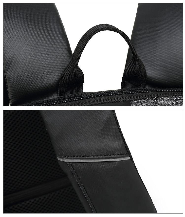 Multi-function Waterproof Grey Backpack With USB Port - Obeezi.com