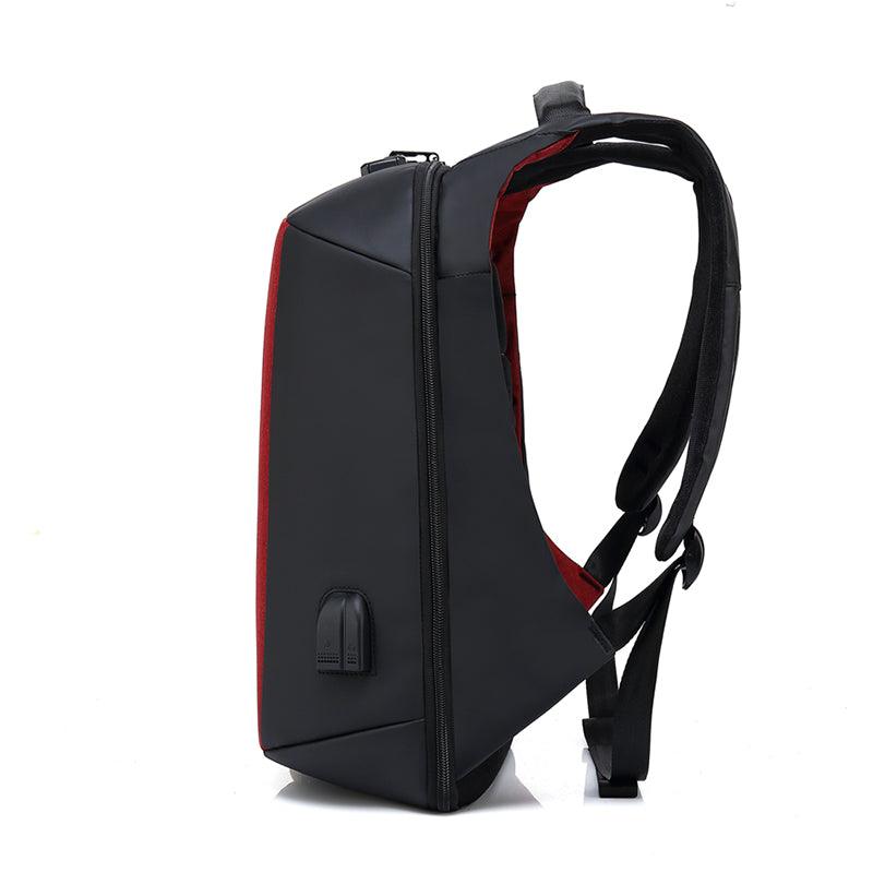 Multi-function Waterproof Nylon Anti-theft Computer Backpack With Changing And Auxiliary Port-Blue - Obeezi.com