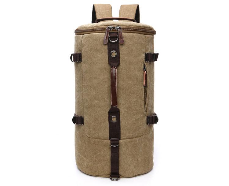Multifunctional Outdoor Canvas Solid Back And Hand Travellers Black Bags - Obeezi.com