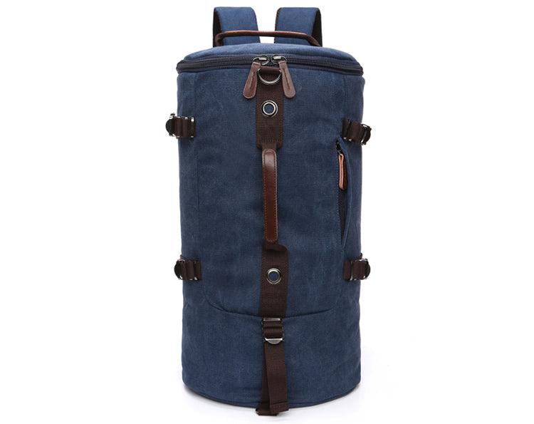 Multifunctional Outdoor Canvas Solid Back And Hand Travellers Blu Bags - Obeezi.com