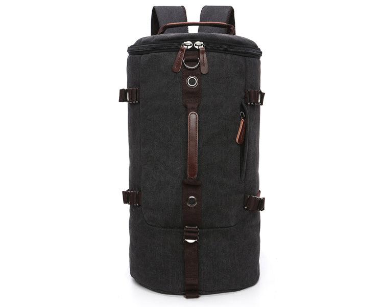 Multifunctional Outdoor Canvas Solid Back And Hand Travellers Grey Bags - Obeezi.com