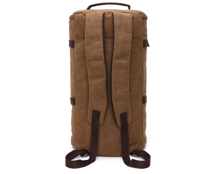 Multifunctional Outdoor Canvas Solid Back And Hand Travellers Khaki Bags - Obeezi.com