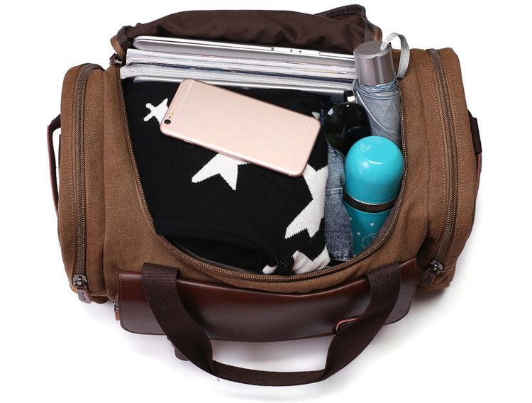 Multifunctional Outdoor Canvas Solid Travellers Blue Bags - Obeezi.com