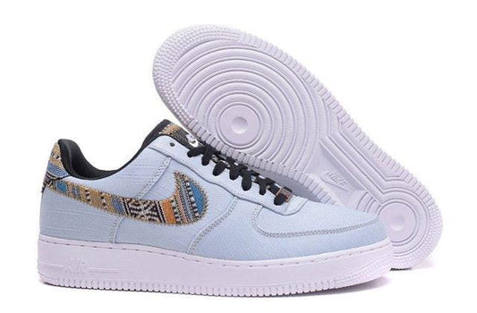 N A F 1 Low Afro Punk Denim Armory Blue Men's Casual Shoes Sneakers - Obeezi