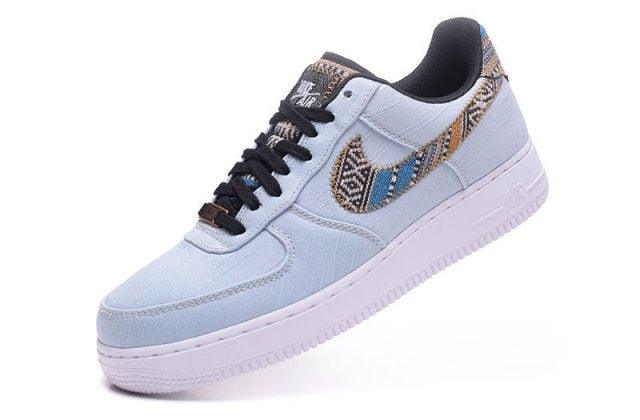 N A F 1 Low Afro Punk Denim Armory Blue Men's Casual Shoes Sneakers - Obeezi