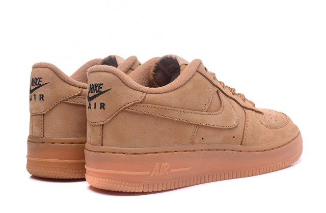 N A F 1 Low GS Flax Wheat Flax Outdoor Green Gum Light Brown Men's Casual Sneakers - Obeezi