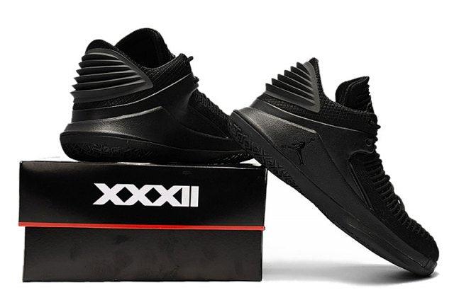 N A J 32 Low Triple Black Sneakers Men's Basketball Sneaker - Obeezi