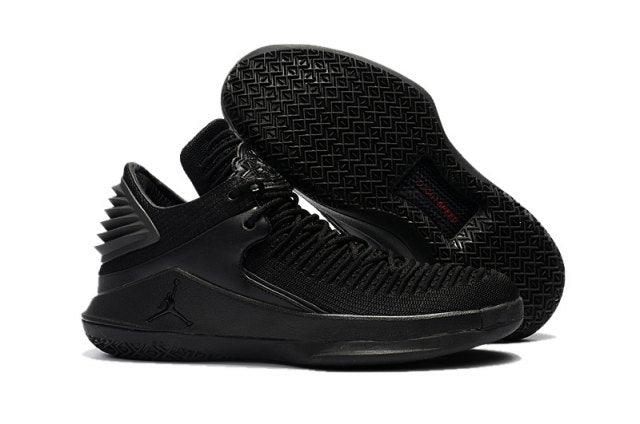 N A J 32 Low Triple Black Sneakers Men's Basketball Sneaker - Obeezi