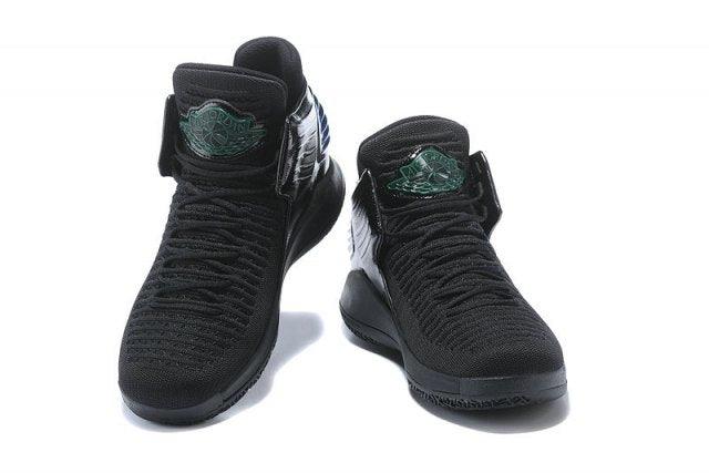 N A Jordan XXXII 32 Black Gold Spectrum Sneakers Men's Basketball Shoes - Obeezi