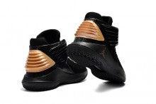 N A Jordan XXXII 32 Black Gold Spectrum Sneakers Men's Basketball Shoes - Obeezi
