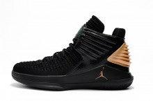 N A Jordan XXXII 32 Black Gold Spectrum Sneakers Men's Basketball Shoes - Obeezi