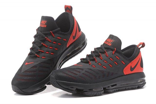 N A M 2018 Black Red Men's Running Sneakers - Obeezi