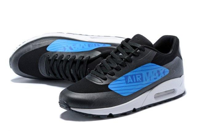 N A M 90 Big Logo Black Laser Blue Men's Running Shoe - Obeezi