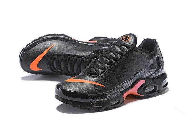 N A M Plus Tn Mercurial SE BG GS Black Orange Silver Trainers Running Sneakers - Obeezi