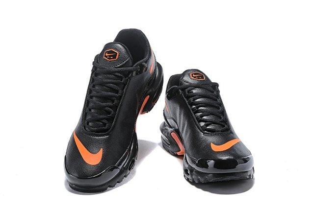 N A M Plus Tn Mercurial SE BG GS Black Orange Silver Trainers Running Sneakers - Obeezi