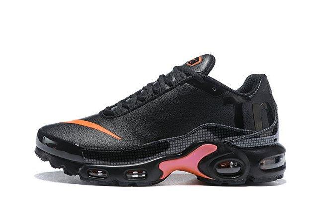 N A M Plus Tn Mercurial SE BG GS Black Orange Silver Trainers Running Sneakers - Obeezi