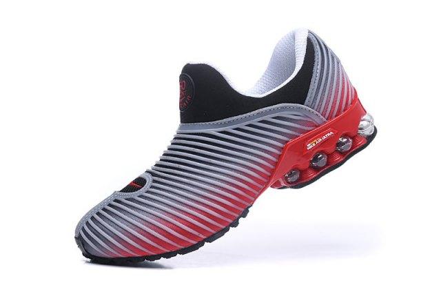 N A M Plus v 50 Cent Shox Grey Red Black Shox Nz Mens Athletic Running Shoes Trainers - Obeezi