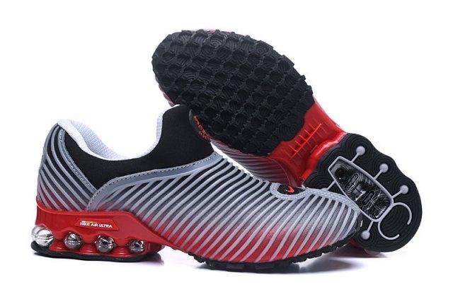 N A M Plus v 50 Cent Shox Grey Red Black Shox Nz Mens Athletic Running Shoes Trainers - Obeezi