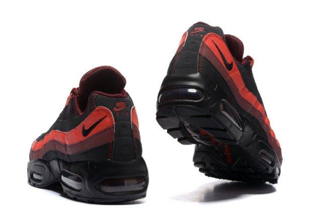 N A Max 95 Essential Red Black University Men's Casual Trainers Running Shoes - Obeezi