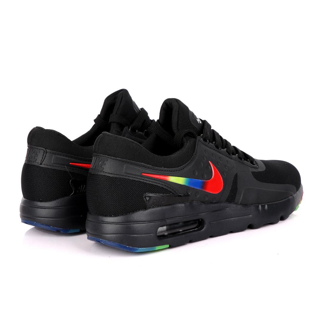 N A Max Zero QS Black Rainbow Sneakers - Obeezi