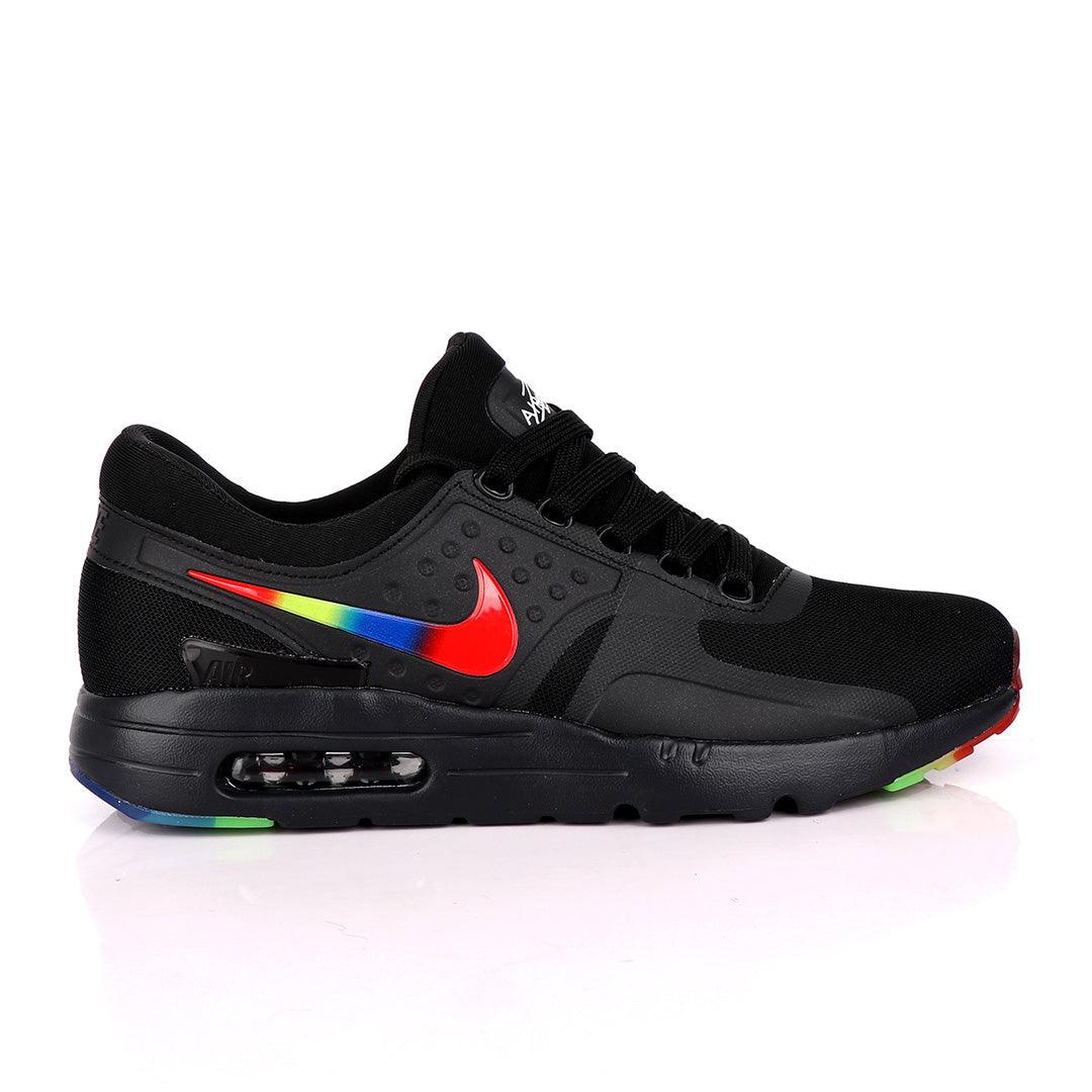 N A Max Zero QS Black Rainbow Sneakers - Obeezi