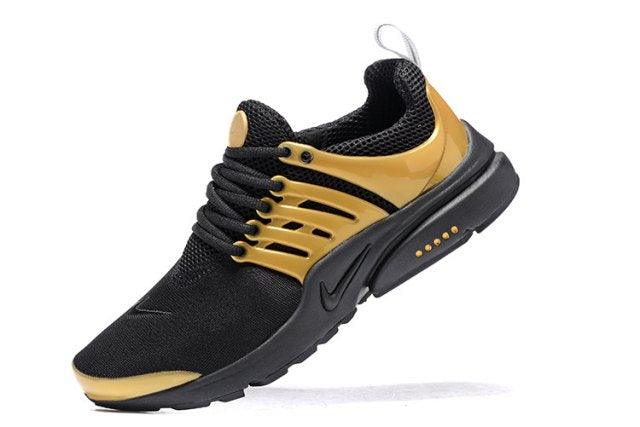 N A P Black Gold Mens Running Shoes Sneakers - Obeezi