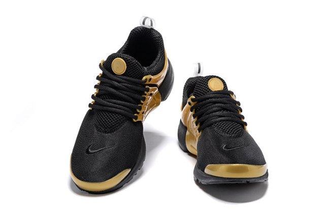 N A P Black Gold Mens Running Shoes Sneakers - Obeezi