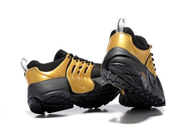 N A P Black Gold Mens Running Shoes Sneakers - Obeezi