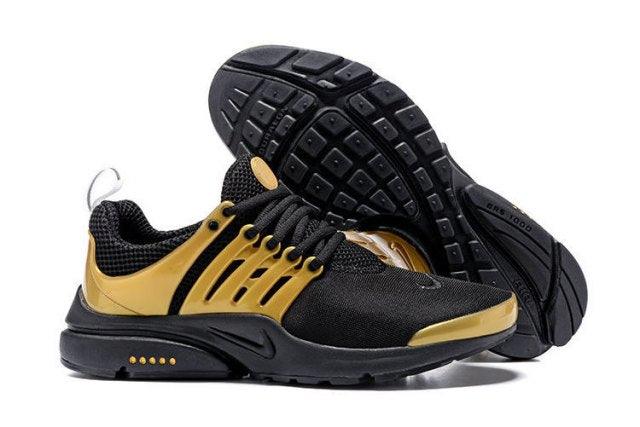 N A P Black Gold Mens Running Shoes Sneakers - Obeezi