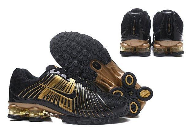 N A Shox Fabrique 2018 Black Gold Running Sneakers - Obeezi
