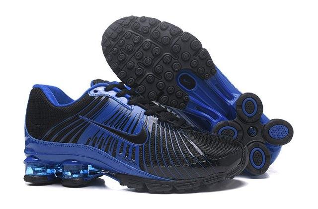 N A Shox Fabrique 2018 Black Royal Blue Running Sneakers - Obeezi