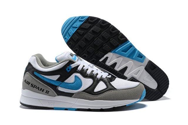 N A Span II 2018 Summer Oberflache Black Laser Blue Dust White AH8047 105 Men's Running Sneaker - Obeezi