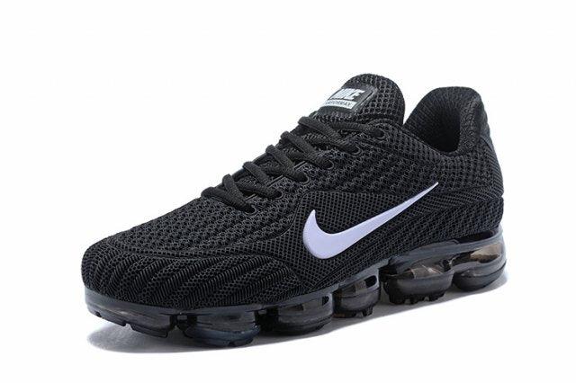 N A V Flyknit Kpu Black White Men's Running Sneaker - Obeezi