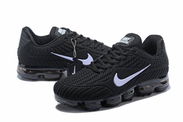 N A V Flyknit Kpu Black White Men's Running Sneaker - Obeezi