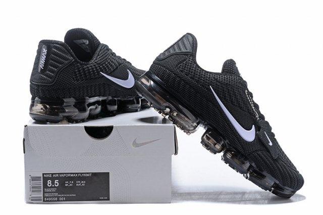 N A V Flyknit Kpu Black White Men's Running Sneaker - Obeezi