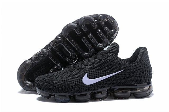 N A V Flyknit Kpu Black White Men's Running Sneaker - Obeezi
