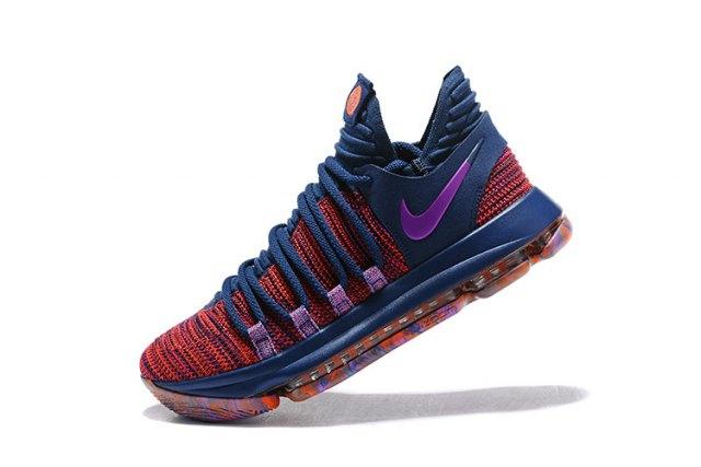 N KD 10 All-Star Santa Monica Ocean Fog Fuchsia Blast Hyper Crimson Men's Basketball Kevin Durant Sneakers - Obeezi